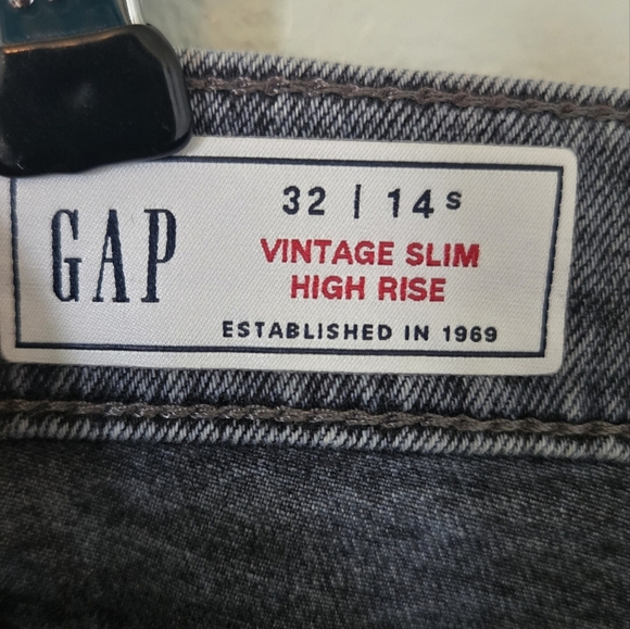 Gap Vintage Slim High Rise Jeans Size 32/14S - Picture 4 of 5